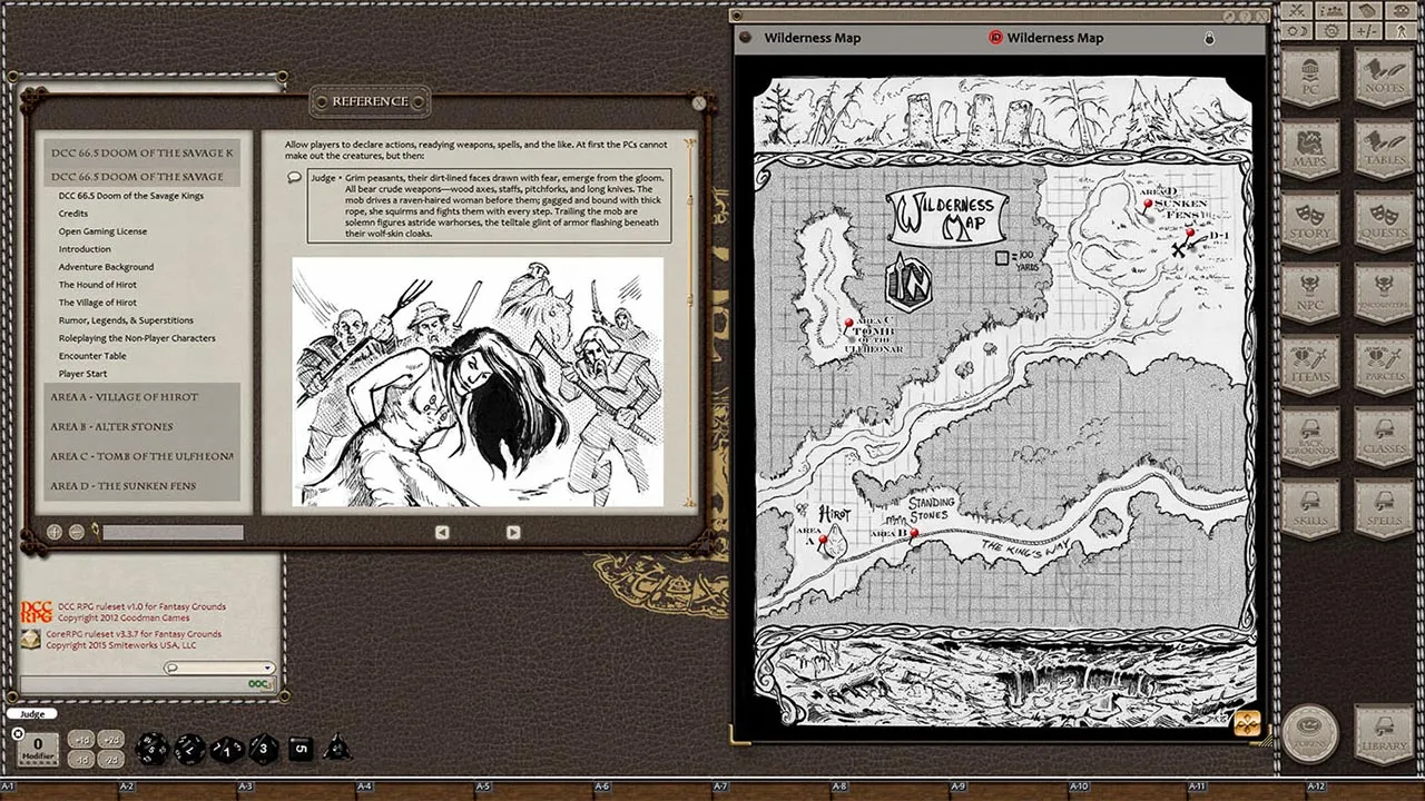 Fantasy Grounds - Dungeon Crawl Classics #66.5: Doom of the Savage Kings (DCC) Screenshot 4