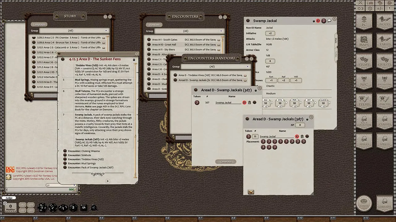 Fantasy Grounds - Dungeon Crawl Classics #66.5: Doom of the Savage Kings (DCC) Screenshot 1