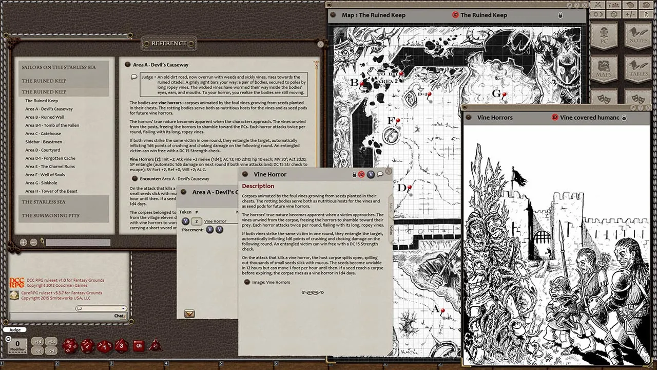 Fantasy Grounds - Dungeon Crawl Classics #67: Sailors on the Starless Sea (DCC) Screenshot 2