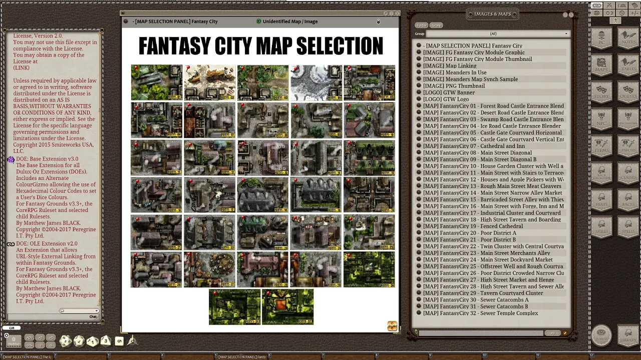 Fantasy Grounds - Meanders Map Pack: Fantasy City Spring Season (Map Pack) Screenshot 1