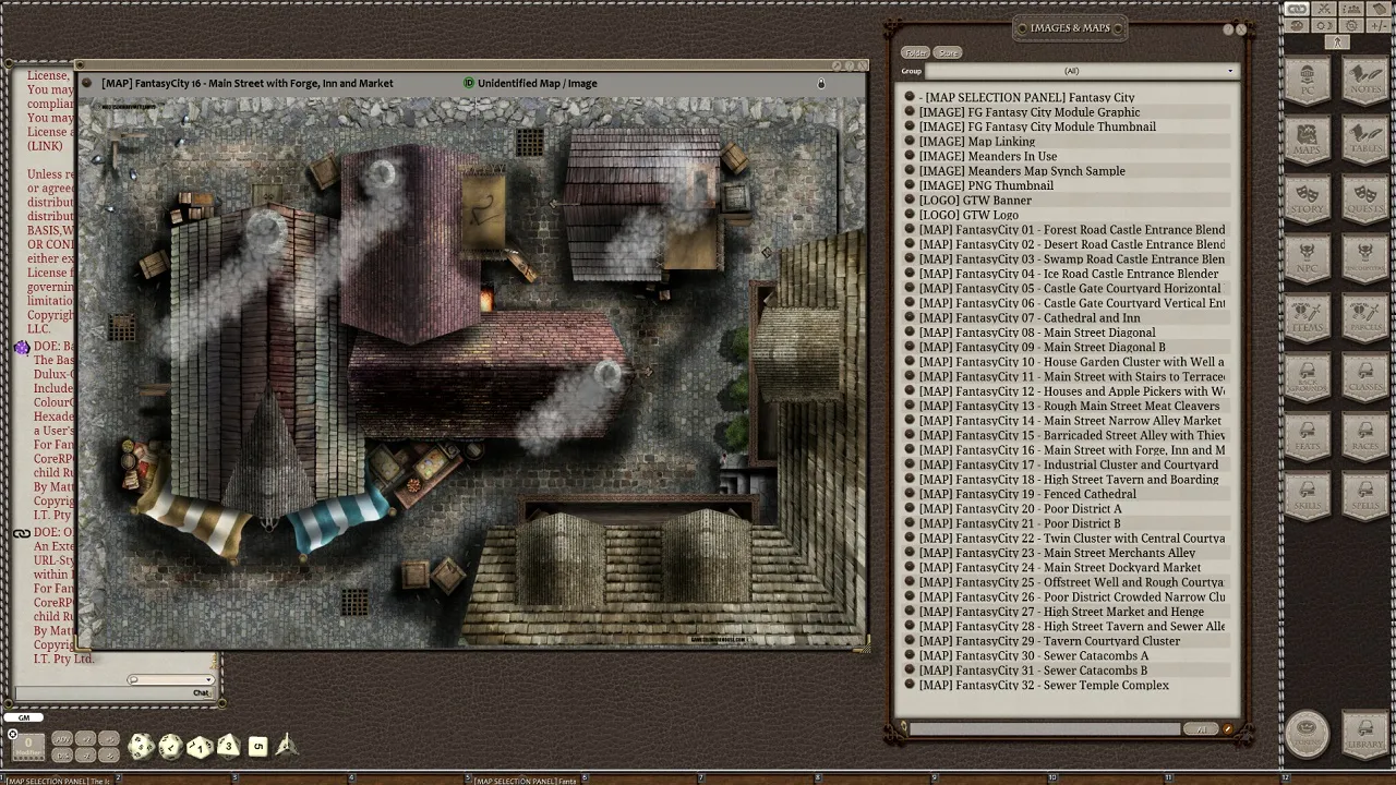 Fantasy Grounds - Meanders Map Pack: Fantasy City Spring Season (Map Pack) Screenshot 2