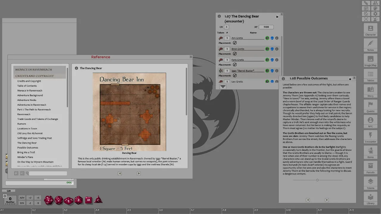 Fantasy Grounds - Menace in Ravenreach (5E) Screenshot 4