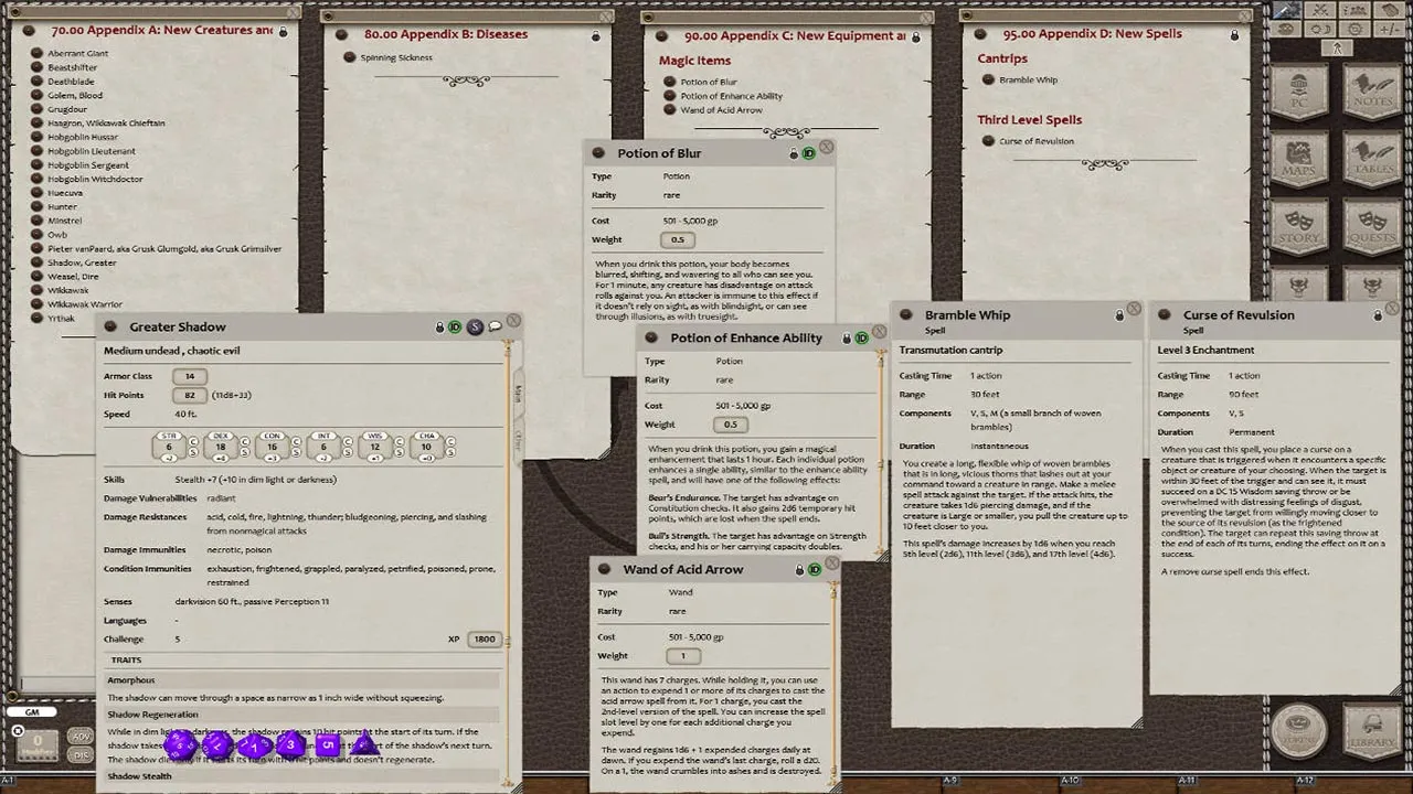 Fantasy Grounds - Quests of Doom 4: War of Shadows (5E) Screenshot 3