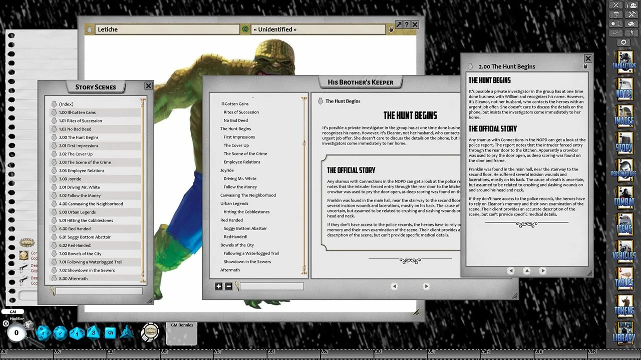 Fantasy Grounds - Deadlands Noir: His Brother's Keeper (Savage Worlds) Screenshot 4