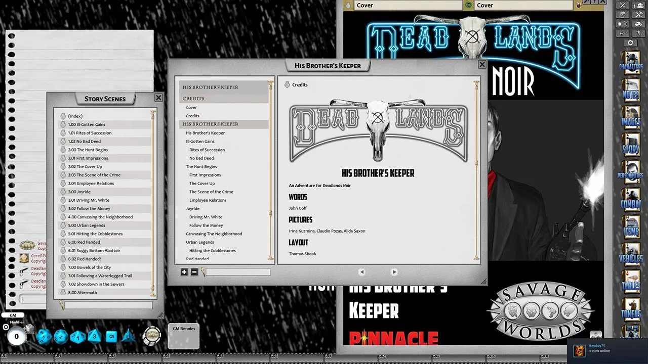 Fantasy Grounds - Deadlands Noir: His Brother's Keeper (Savage Worlds) Screenshot 0