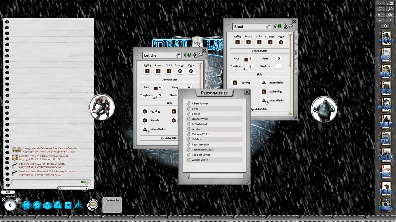 Fantasy Grounds - Deadlands Noir: His Brother's Keeper (Savage Worlds) Screenshot 1