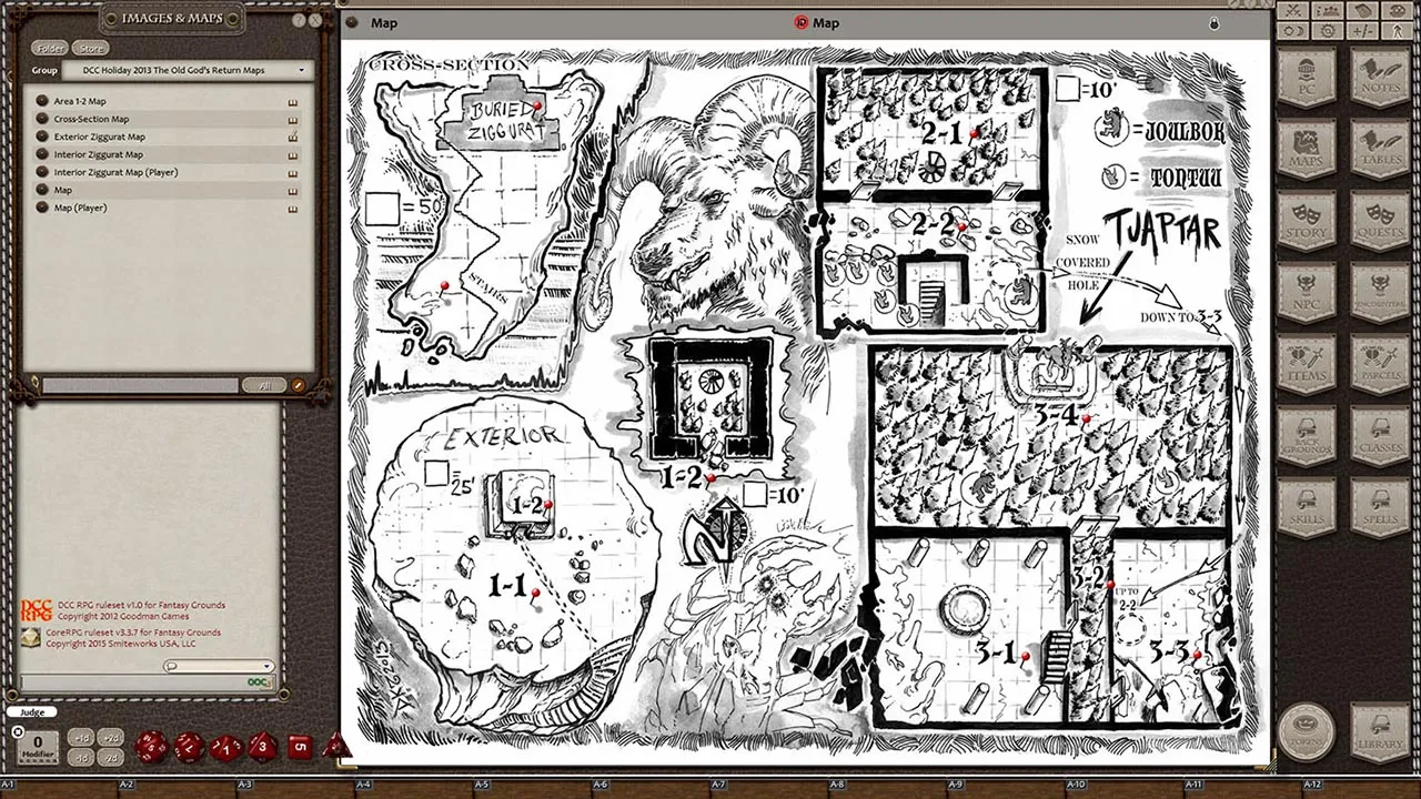Fantasy Grounds - Dungeon Crawl Classics 2013 Holiday Module: The Old God's Return (DCC) Screenshot 4