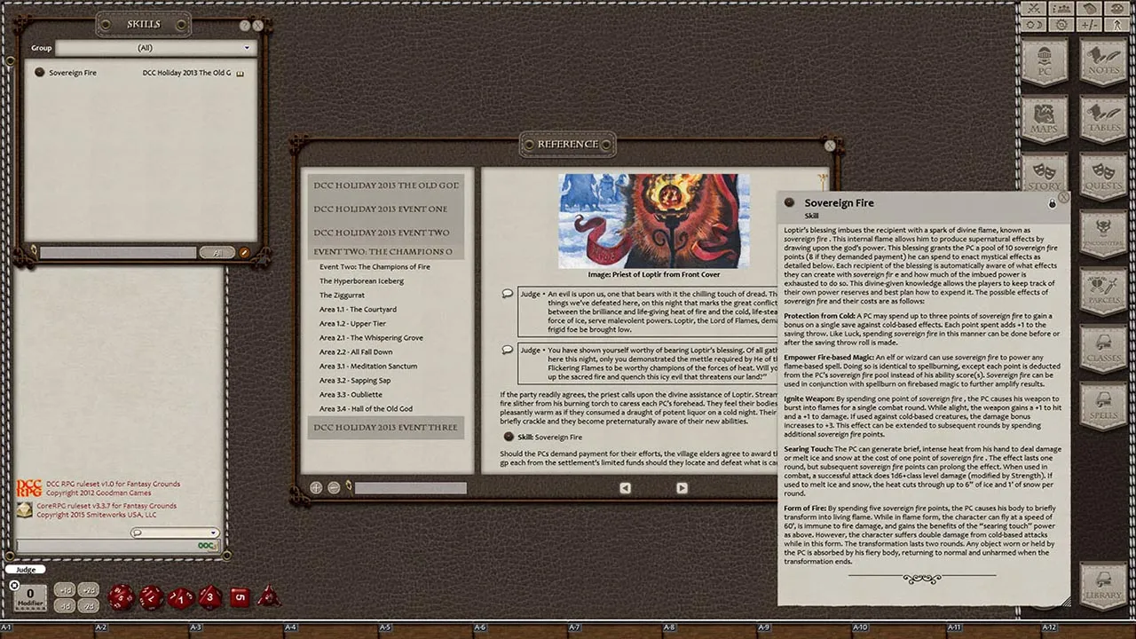 Fantasy Grounds - Dungeon Crawl Classics 2013 Holiday Module: The Old God's Return (DCC) Screenshot 3