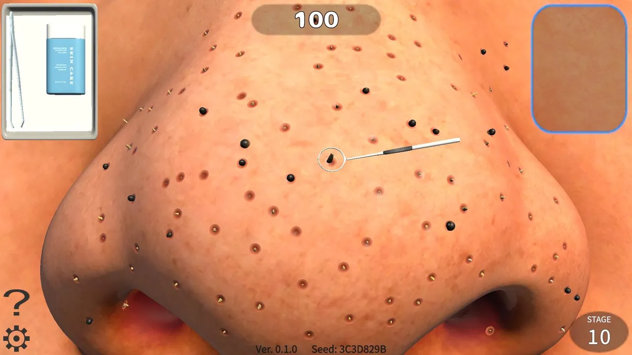 Pore Cleaning Simulator Screenshot 1