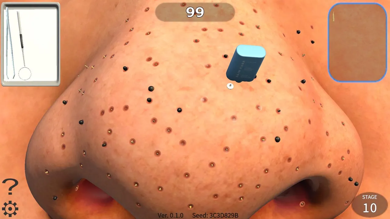 Pore Cleaning Simulator Screenshot 2