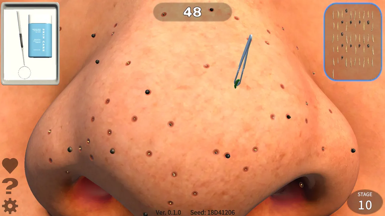 Pore Cleaning Simulator Screenshot 3