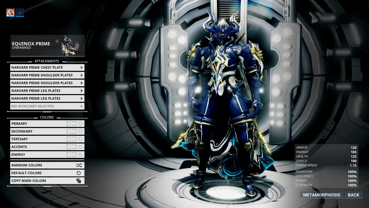 Warframe Equinox Prime Access: Accessories Pack Screenshot 1