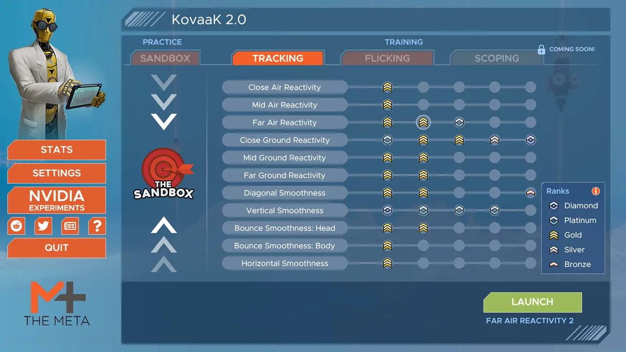 KovaaK's Tracking Trainer Screenshot 1