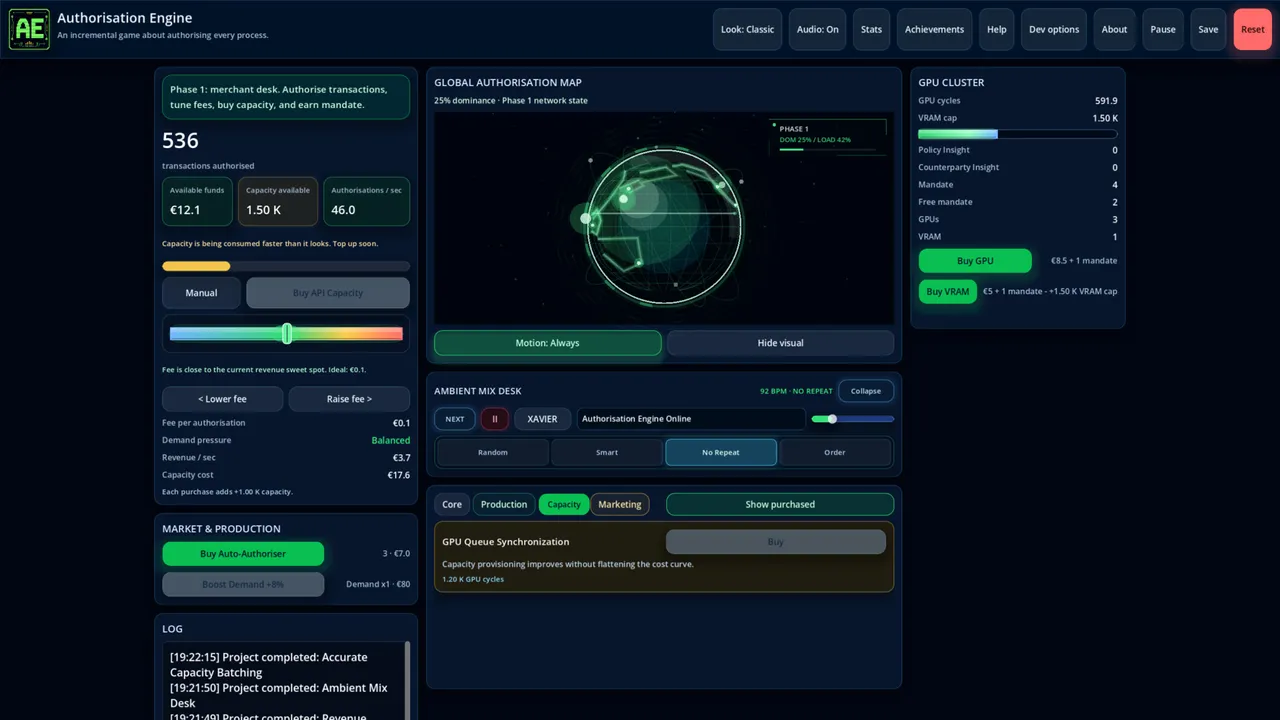 Authorisation Engine Screenshot 2