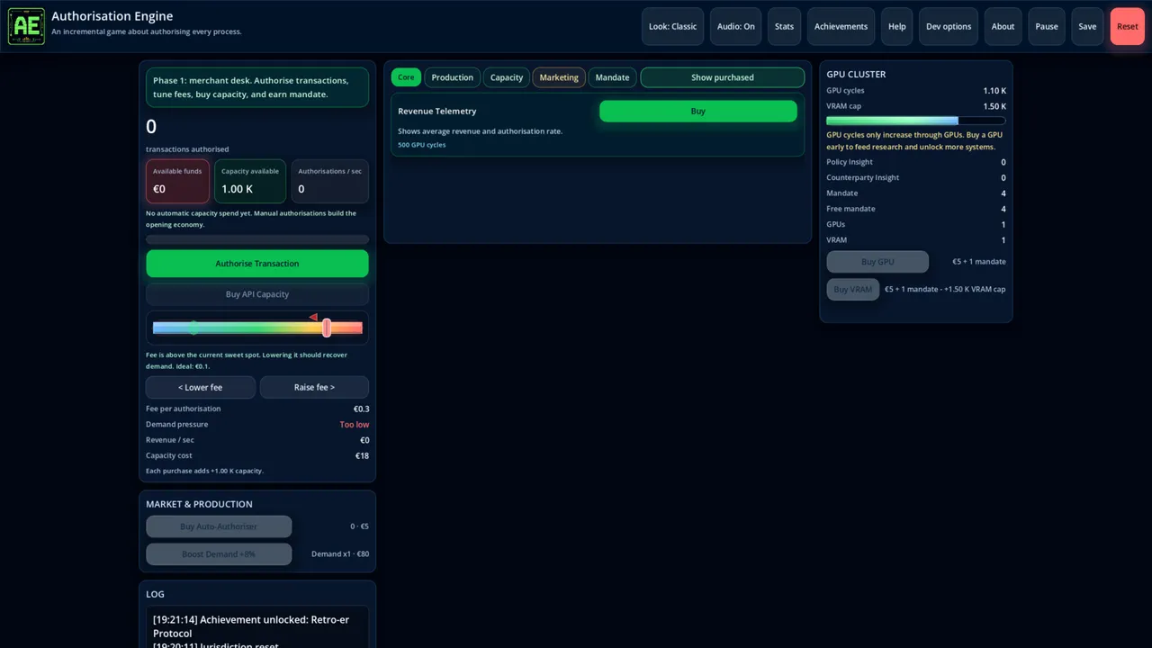 Authorisation Engine Screenshot 0