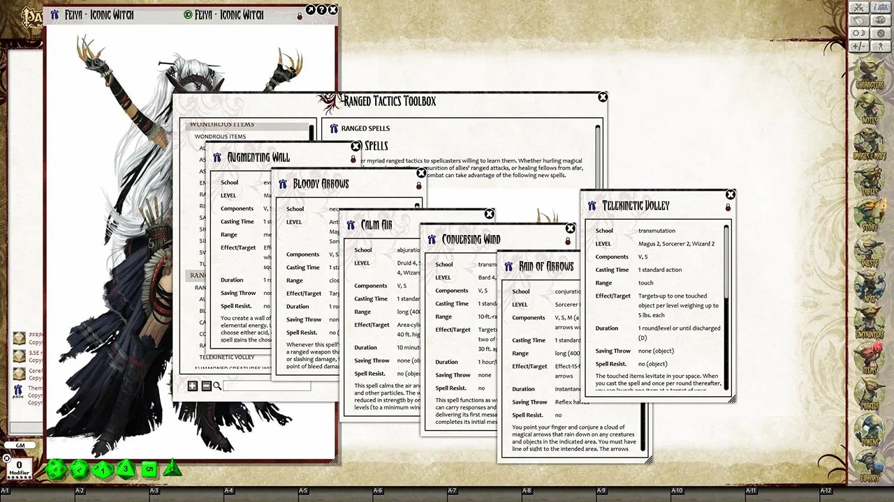 Fantasy Grounds - Pathfinder Player Companion: Ranged Tactics Toolbox (PFRPG) Screenshot 2