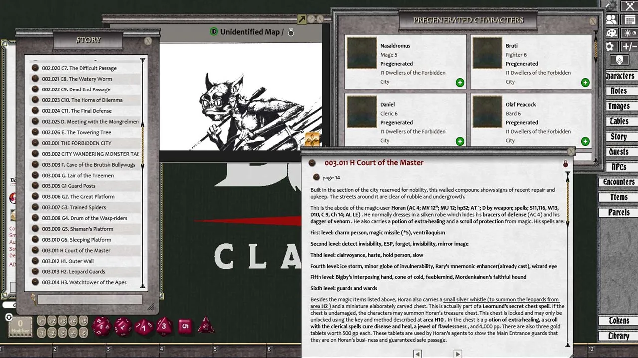 Fantasy Grounds - D&D Classics: I1 Dwellers of the Forbidden City (2E) Screenshot 2