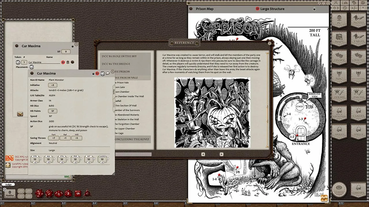 Fantasy Grounds - Dungeon Crawl Classics #86: Hole in the Sky (DCC) Screenshot 0