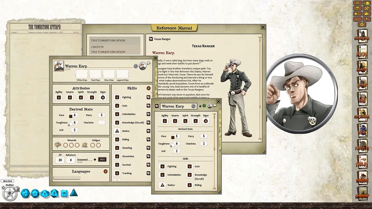 Fantasy Grounds - Stone and a Hard Place: The Tombstone Seven (Savage Worlds) Screenshot 4