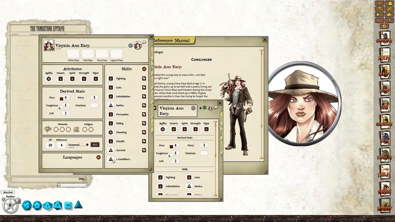 Fantasy Grounds - Stone and a Hard Place: The Tombstone Seven (Savage Worlds) Screenshot 0