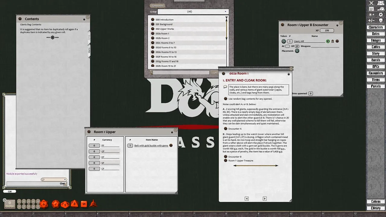 Fantasy Grounds - D&D Classics: G1 Steading of the Hill Giant Chief (2E) Screenshot 3