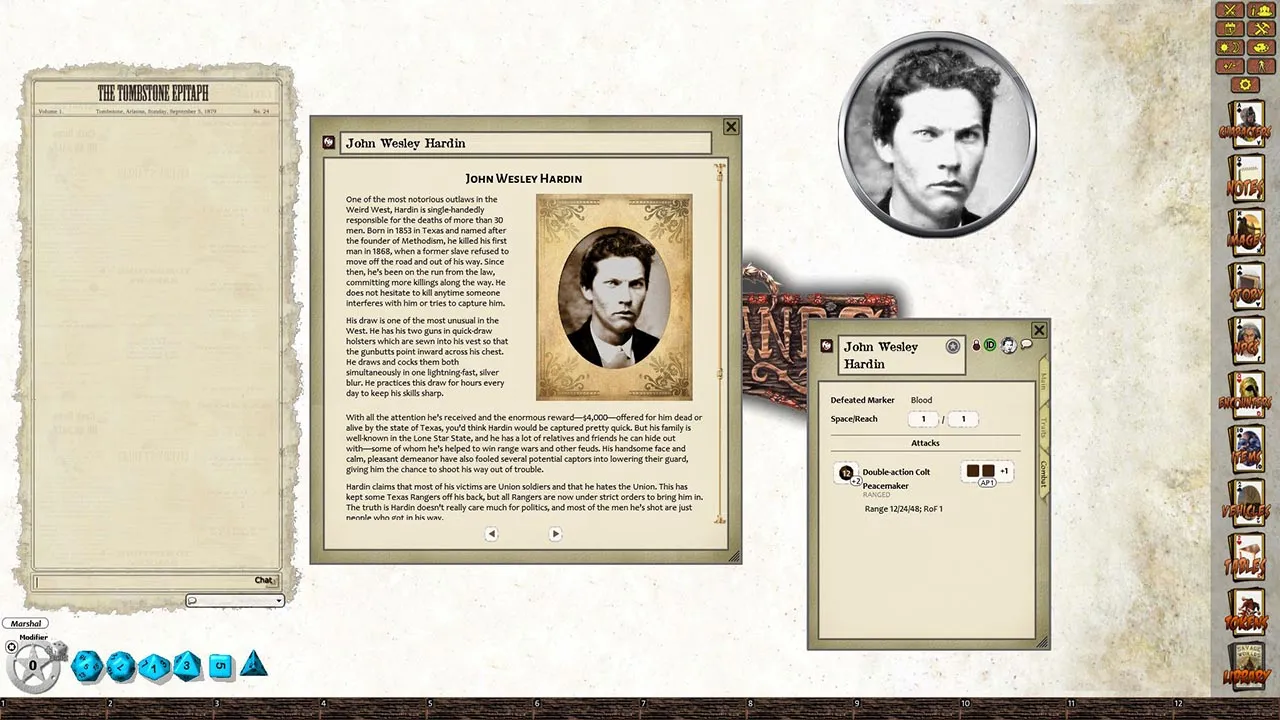 Fantasy Grounds - Lone Killers of the Southwest (Savage Worlds) Screenshot 0