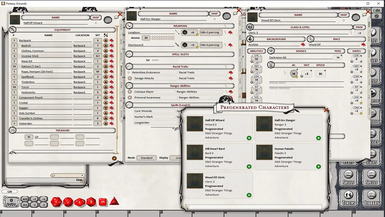 Fantasy Grounds - Stranger Things Dungeons & Dragons Starter Set Screenshot 2