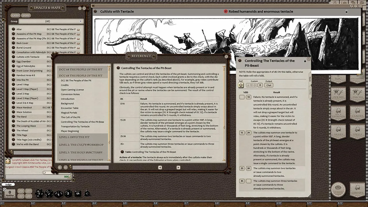 Fantasy Grounds - Dungeon Crawl Classics #68: The People of the Pit (DCC) Screenshot 0