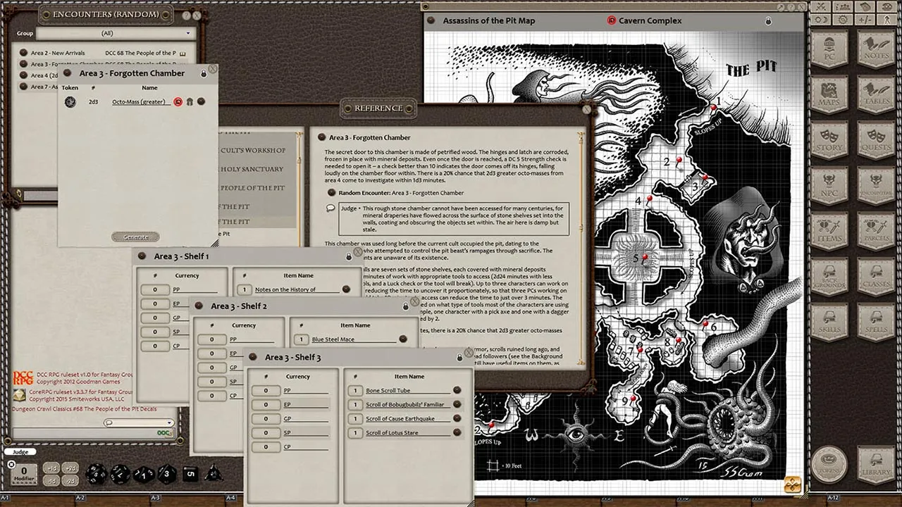 Fantasy Grounds - Dungeon Crawl Classics #68: The People of the Pit (DCC) Screenshot 4