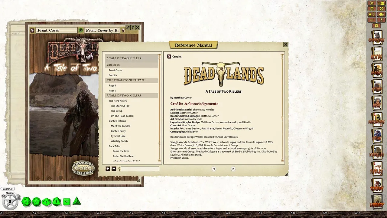Fantasy Grounds - Deadlands Reloaded: A Tale of Two Killers (Savage Worlds) Screenshot 3