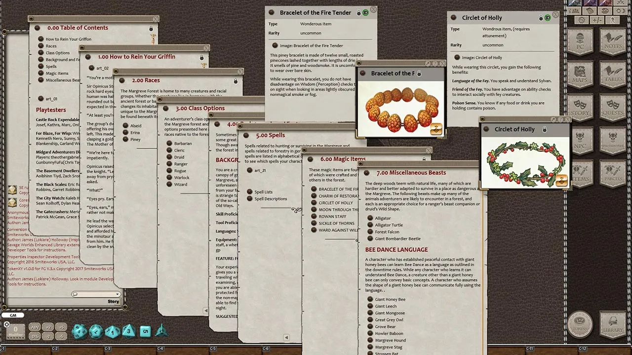 Fantasy Grounds - Margreve Player’s Guide (5E) Screenshot 1