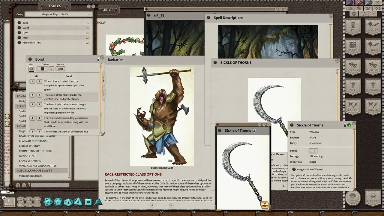 Fantasy Grounds - Margreve Player’s Guide (5E) Screenshot 2