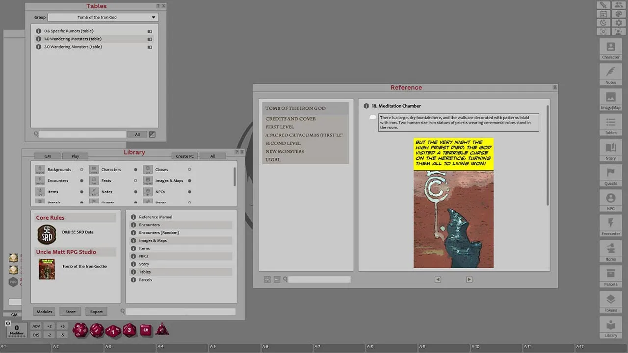 Fantasy Grounds - Tomb of the Iron God (5E) Screenshot 1