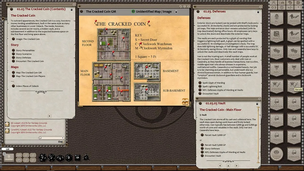 Fantasy Grounds - Streets of Zobeck (5E) Screenshot 1