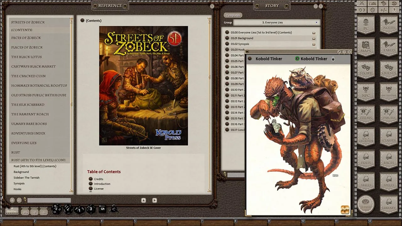 Fantasy Grounds - Streets of Zobeck (5E) Screenshot 4
