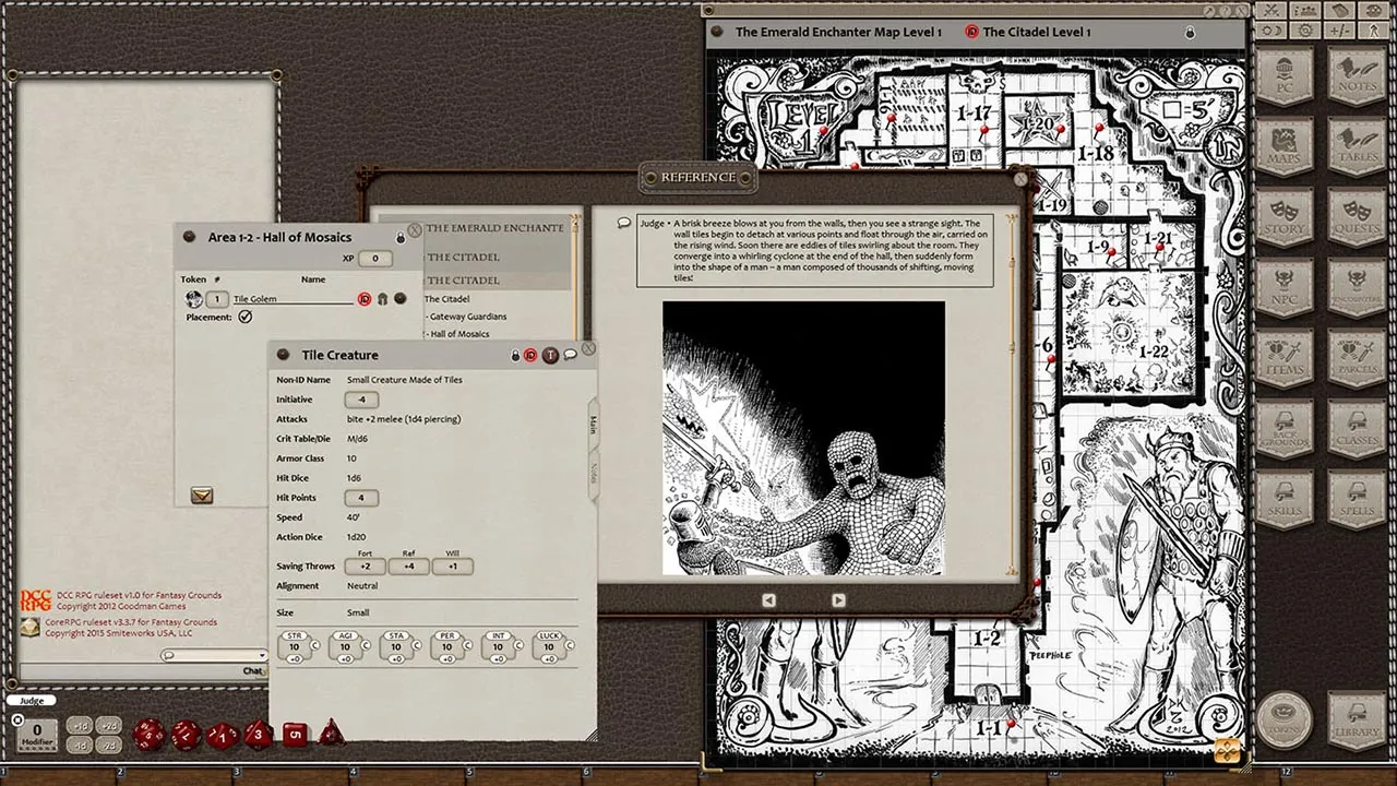 Fantasy Grounds - Dungeon Crawl Classics #69: The Emerald Enchanter (DCC) Screenshot 1