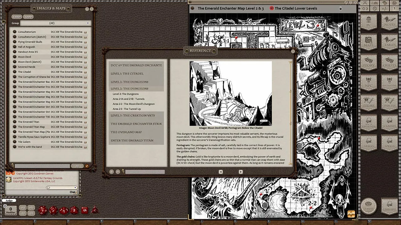 Fantasy Grounds - Dungeon Crawl Classics #69: The Emerald Enchanter (DCC) Screenshot 2