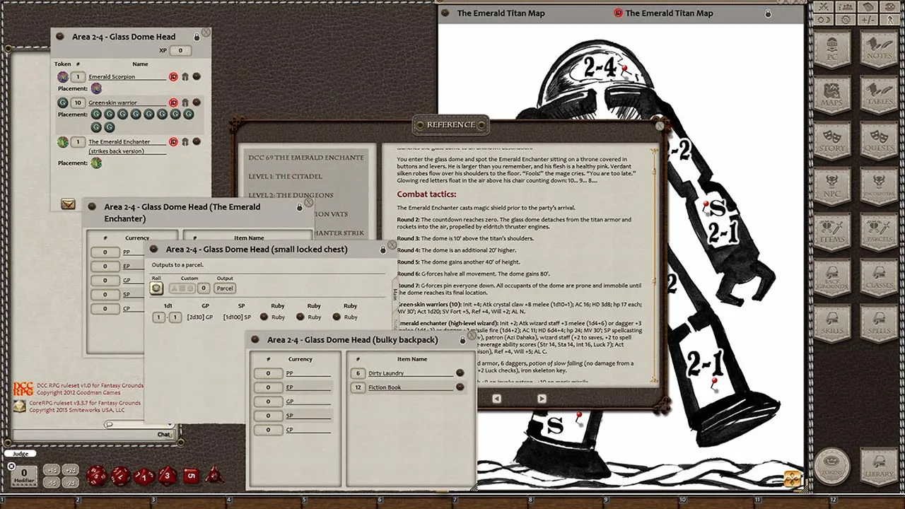 Fantasy Grounds - Dungeon Crawl Classics #69: The Emerald Enchanter (DCC) Screenshot 5