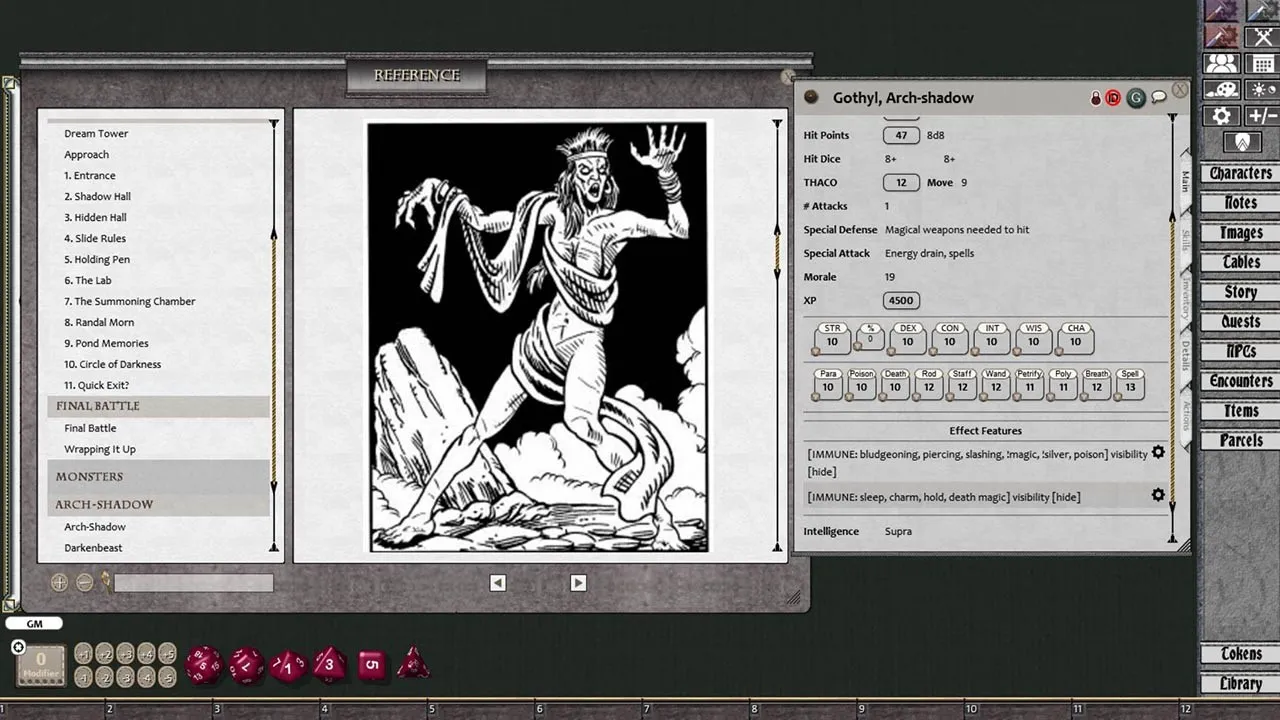 Fantasy Grounds - D&D Classics: The Secret of Spiderhaunt (2e) Screenshot 3