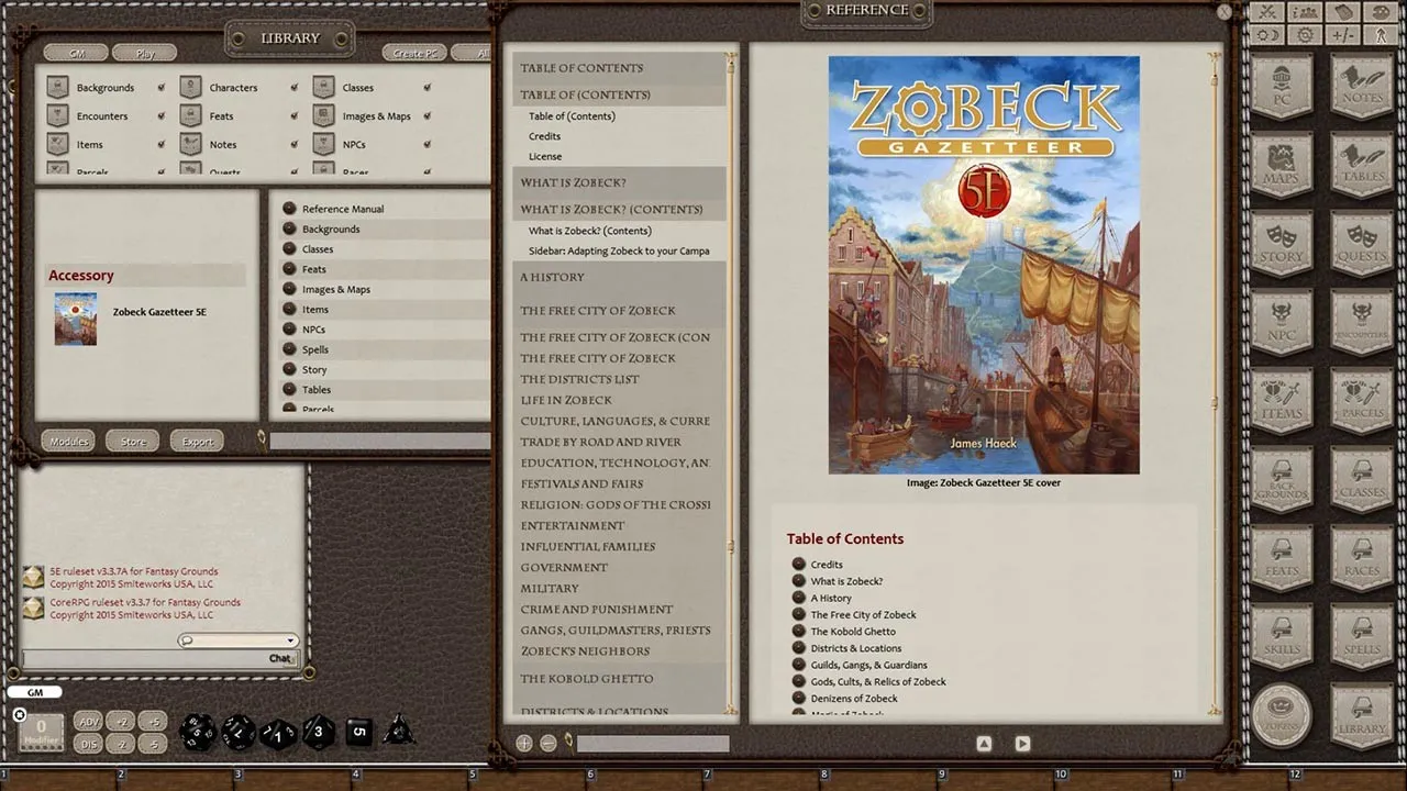 Fantasy Grounds - Zobeck Gazetteer (5E) Screenshot 0