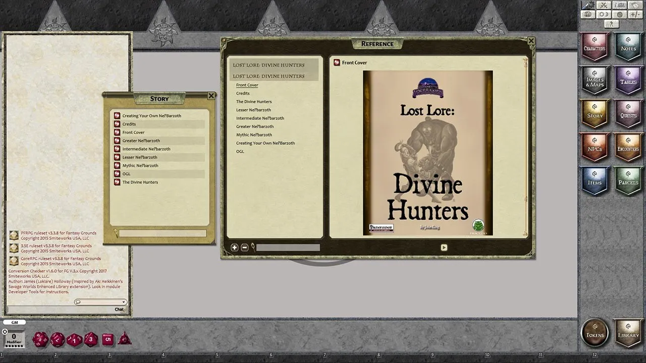 Fantasy Grounds - Lost Lore: Divine Hunters (PFRPG) Screenshot 4