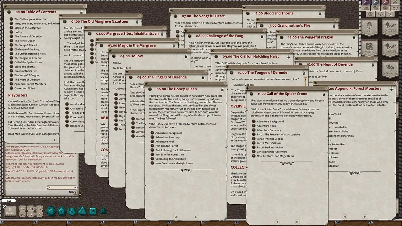 Fantasy Grounds - Tales of the Old Margreve (5E) Screenshot 1