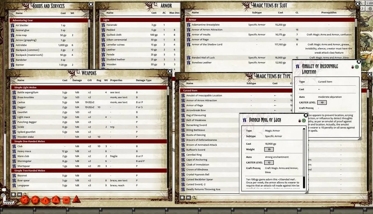 Fantasy Grounds - Pathfinder RPG - Ultimate Equipment (PFRPG) Screenshot 2