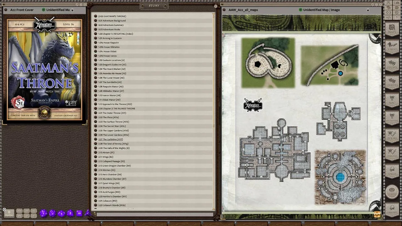 Fantasy Grounds - A22: Saatman’s Throne (5E) Screenshot 3