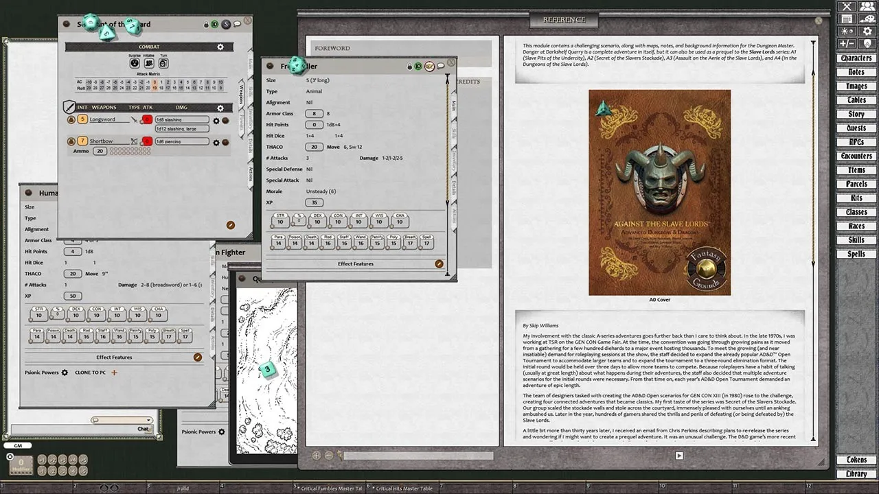Fantasy Grounds - D&D Classics: A0-A4: Against the Slave Lords (1E) Screenshot 3