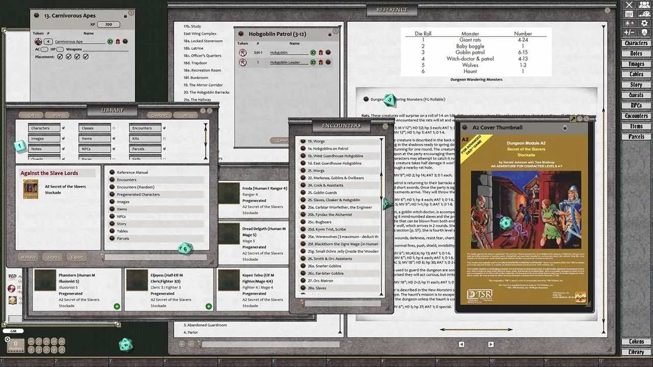 Fantasy Grounds - D&D Classics: A0-A4: Against the Slave Lords (1E) Screenshot 10