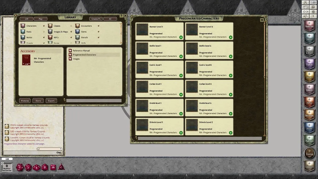 Fantasy Grounds - Rappan Athuk – Pregenerated Characters (PFRPG) Screenshot 3