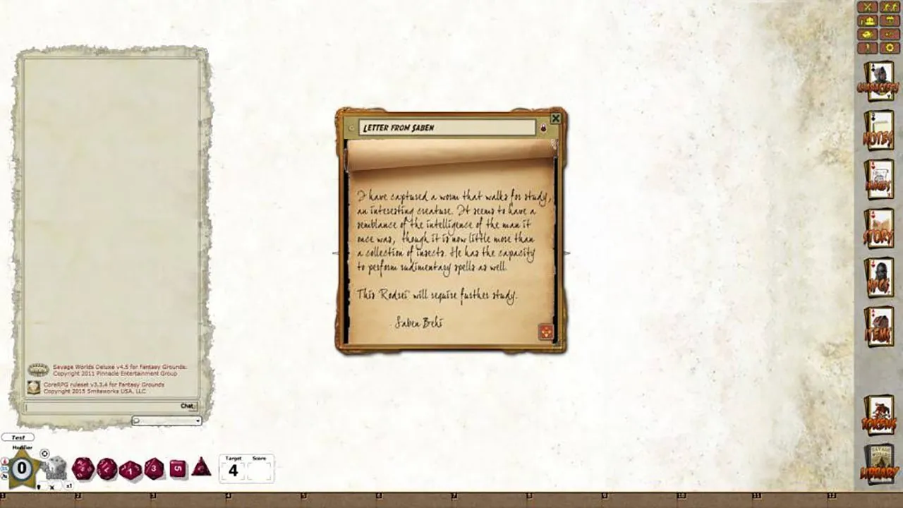 Fantasy Grounds - B01: Under His Skin (Savage Worlds) Screenshot 3