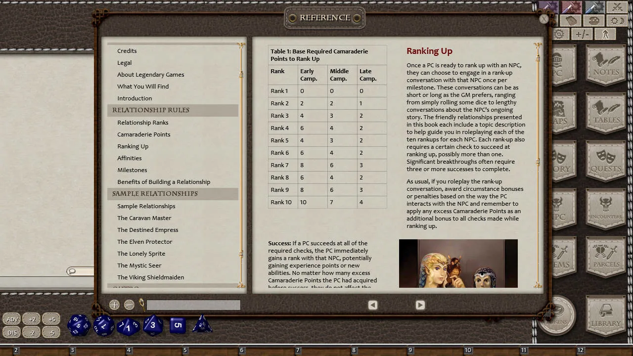 Fantasy Grounds - Ultimate Relationships (5E) Screenshot 4