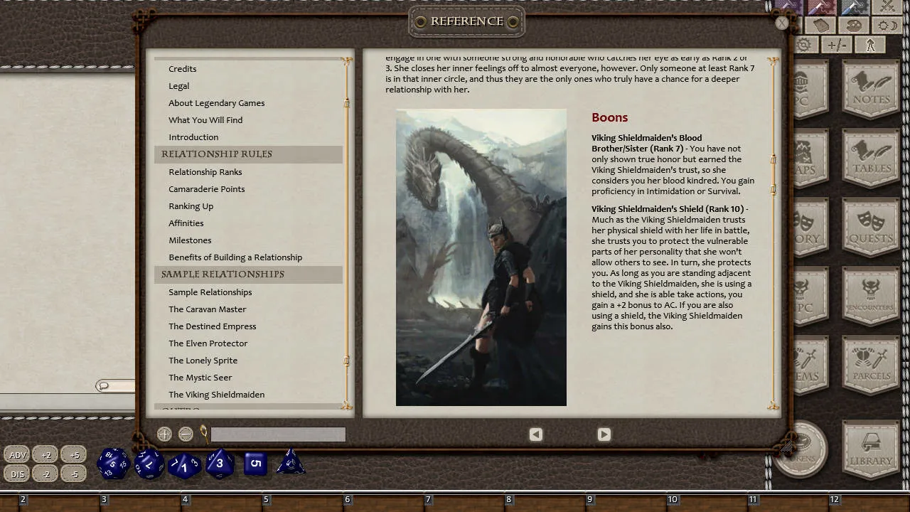 Fantasy Grounds - Ultimate Relationships (5E) Screenshot 2